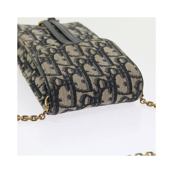 Pre Loved Dior Vintage Oblique Chain Bag Women Beige Clutch Bags - Picture 6 of 8